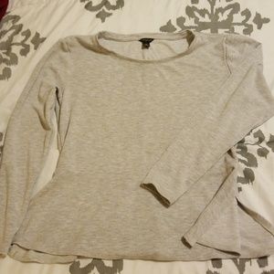 Pre Loved ❤heather grey, long sleeved, peplum